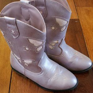 Cat & Jack pink boots girls size 12